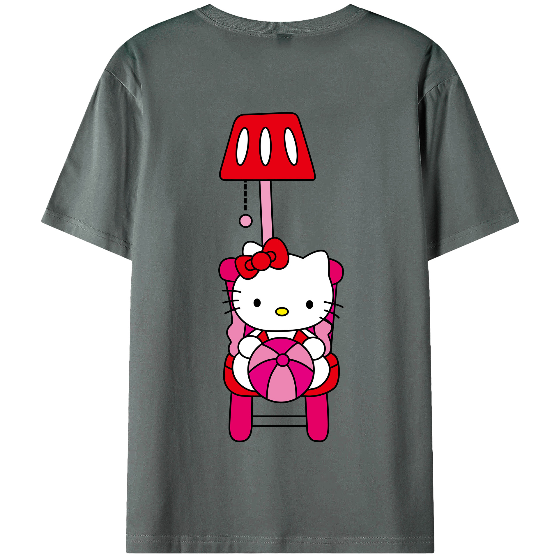 （画像用） Hello Kitty ハローキティ 綿100％半袖Tシャツ（背面プリント）